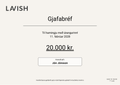 Gjafabréf hjá lavish.is