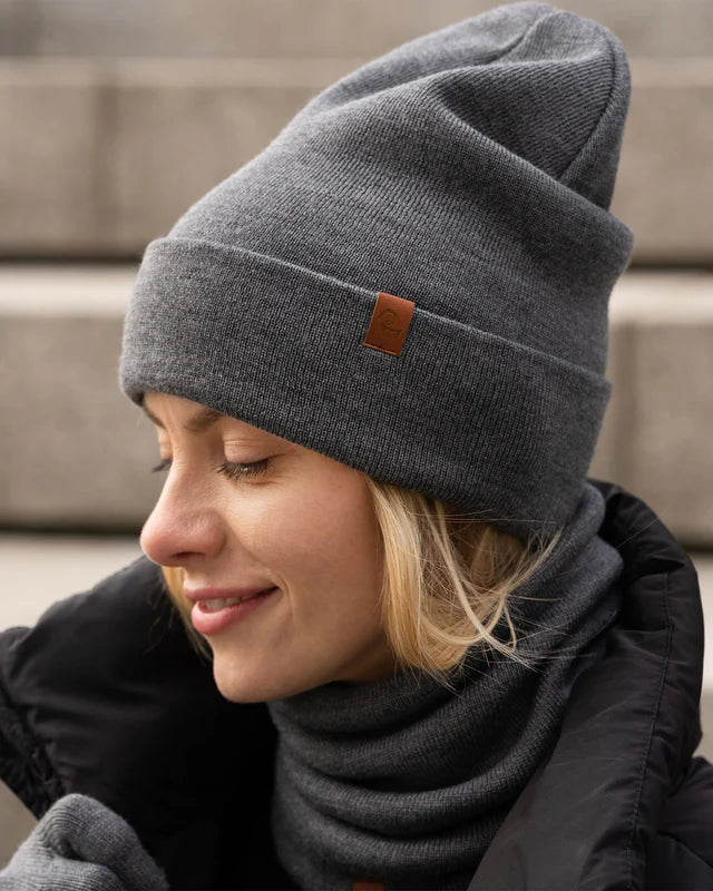 Konur - Prjónahúfa úr merinó