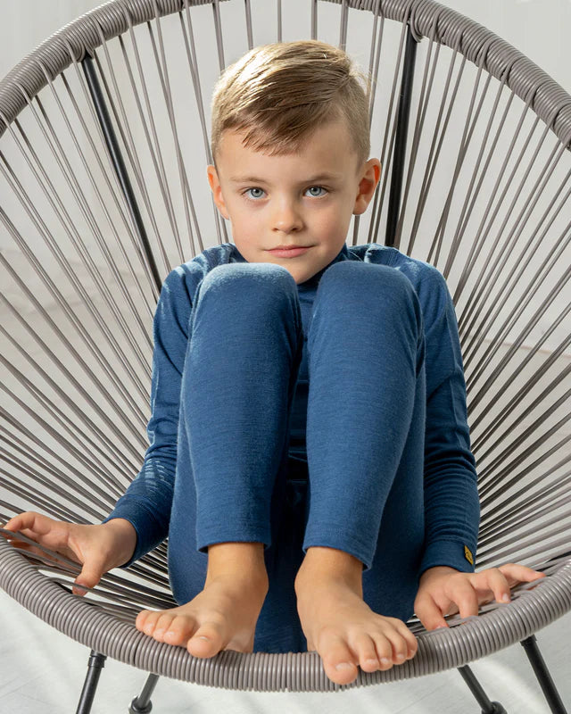 Börn - Síðbuxur úr merinó